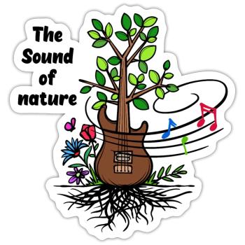 Wurzel Frischluft Natur Statement - Sticker Größe S (10 x 10 cm) - Mattweiß - Vorne