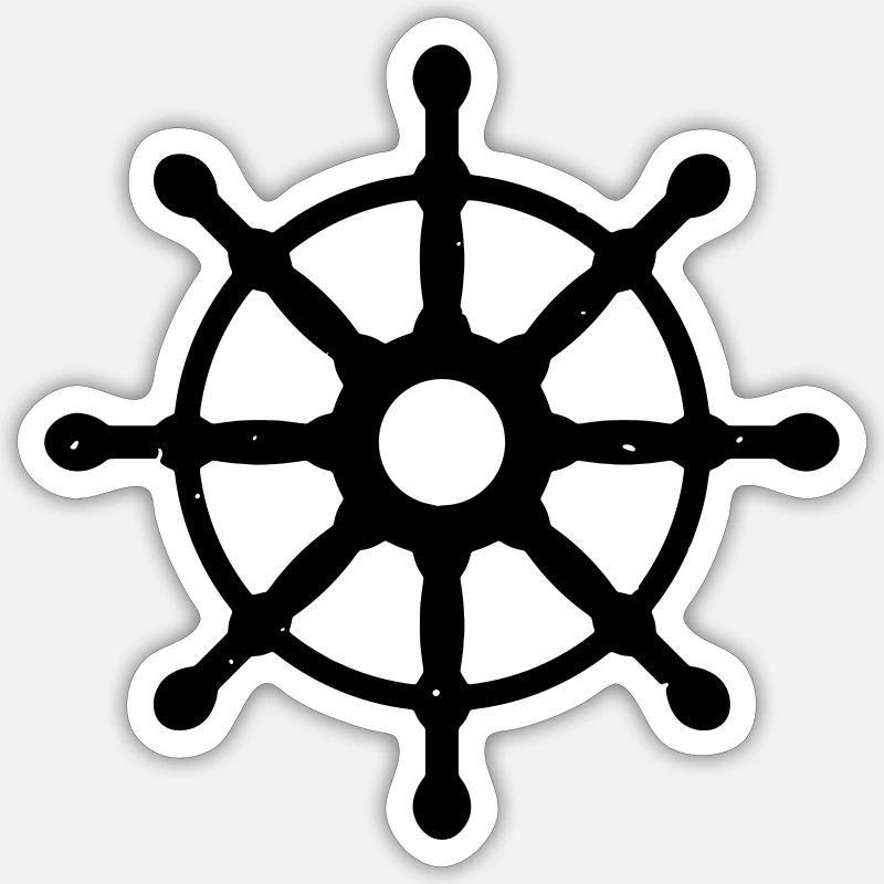 Oar - Sticker size S (10 x 10 cm) - white matte