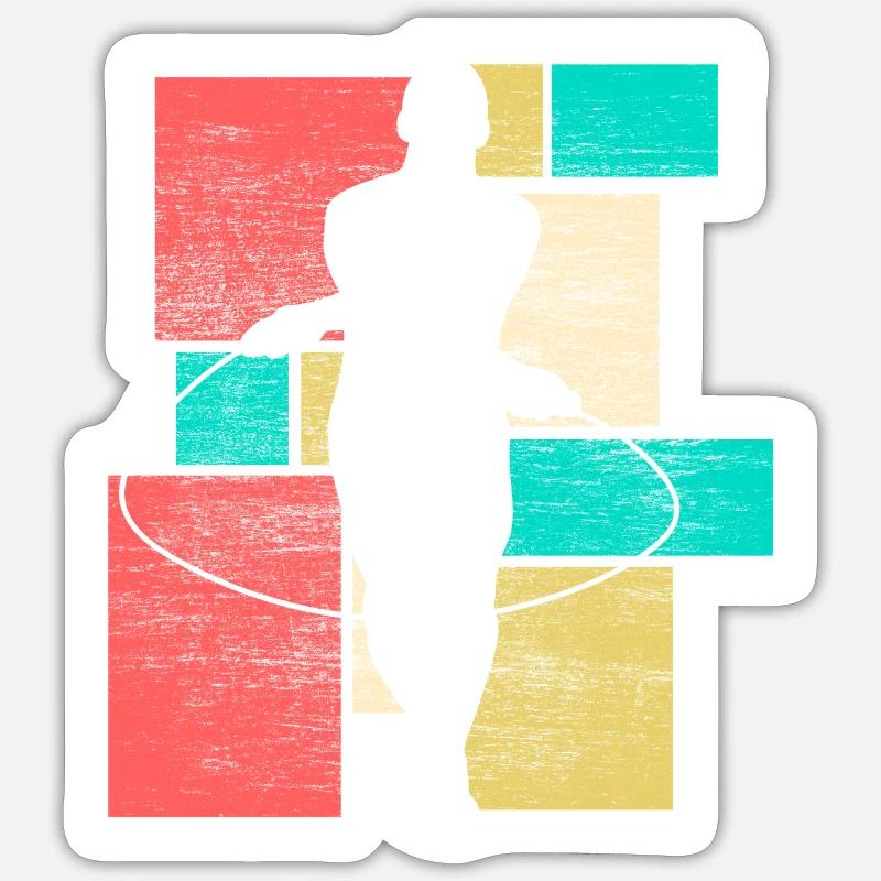 Seilspringen Skipping Geschenkidee - Sticker Größe S (10 x 10 cm) - Mattweiß