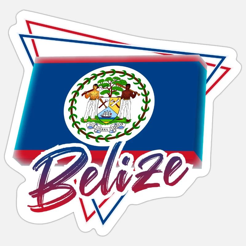 Belize - Sticker size S (10 x 10 cm) - white matte