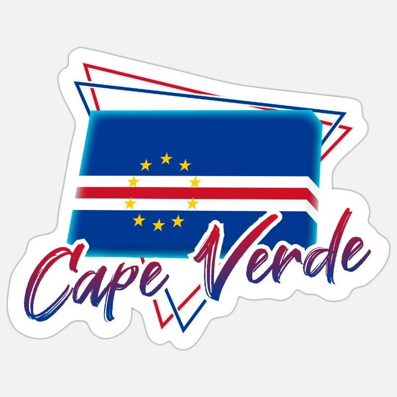 Cape Verde - Sticker size S (10 x 10 cm) - white matte