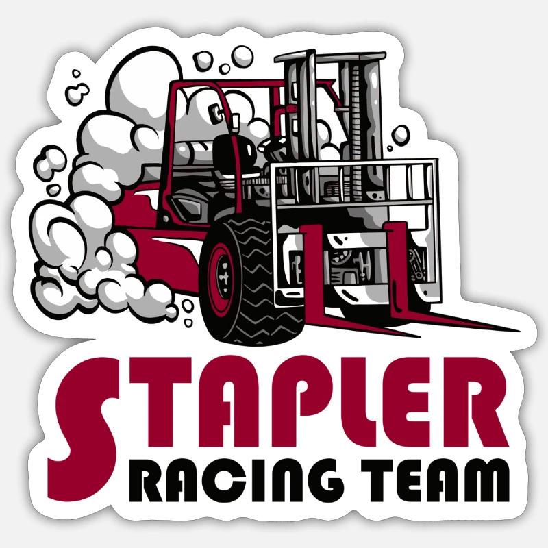 Stapler Racing Team Sticker Größe S (10 x 10 cm)