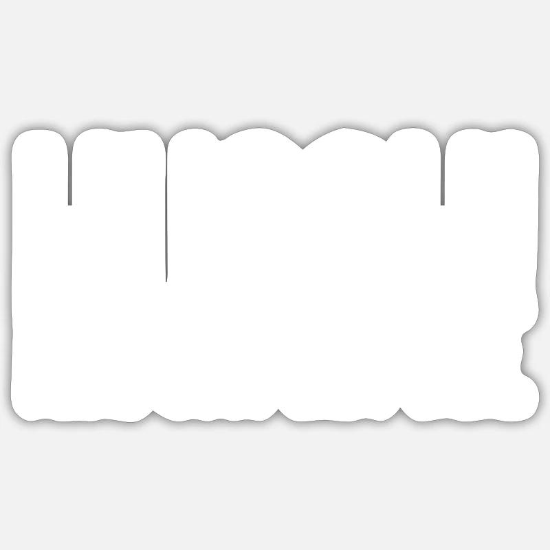 Husch hinfort mit dir - Sticker Größe S (10 x 10 cm) - Mattweiß