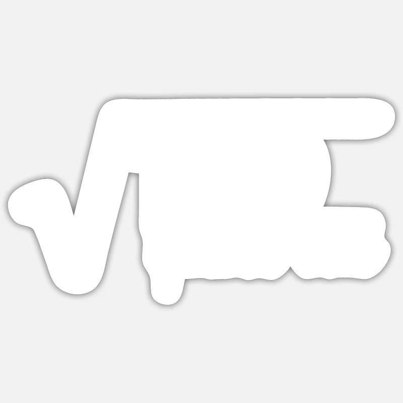 13 ans - 13 ans - Sticker taille S (10 x 10 cm) - blanc mat