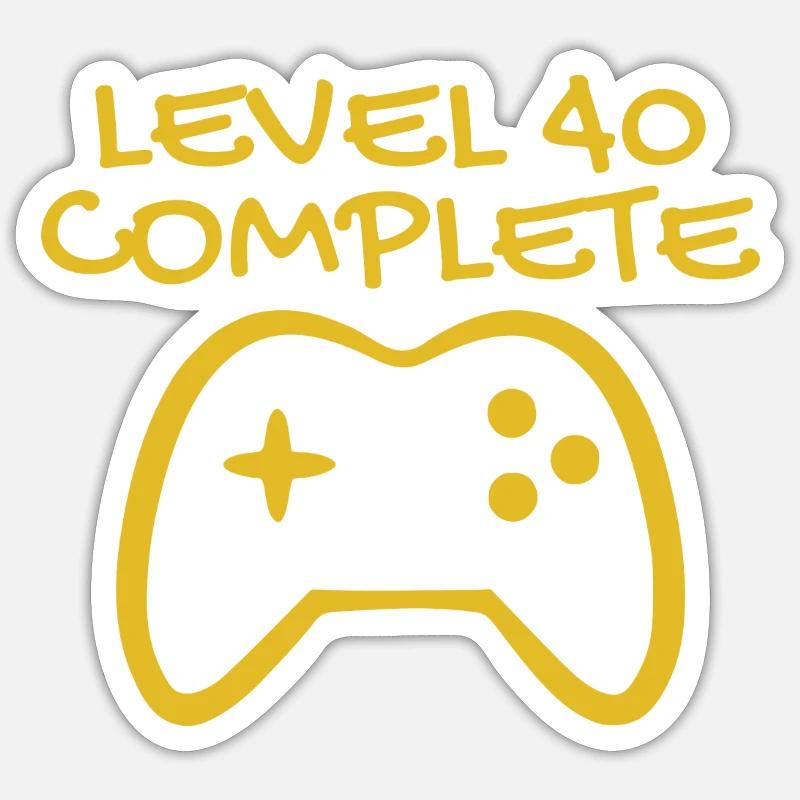 40th birthday - 40 years gift Sticker size S (10 x 10 cm)