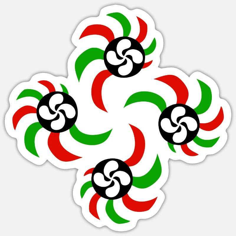 Croix du Pays Basque Sticker taille S (10 x 10 cm)