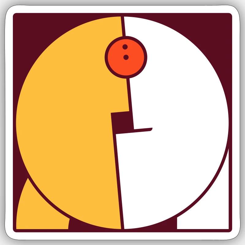 Pair 2, combinable with partner motif Sticker size S (10 x 10 cm)