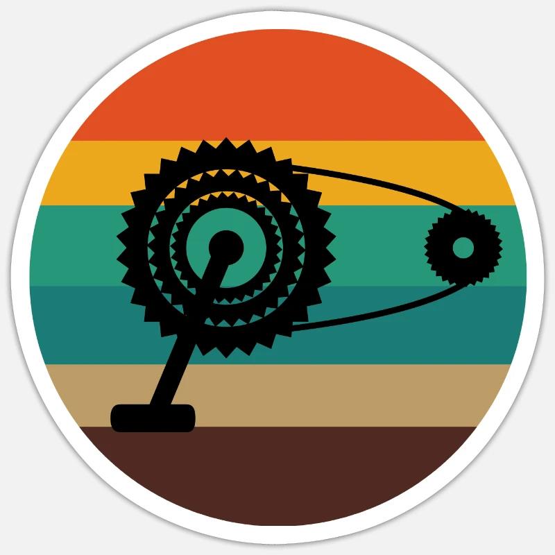 Vélo Vélo - Sticker taille S (10 x 10 cm) - blanc mat
