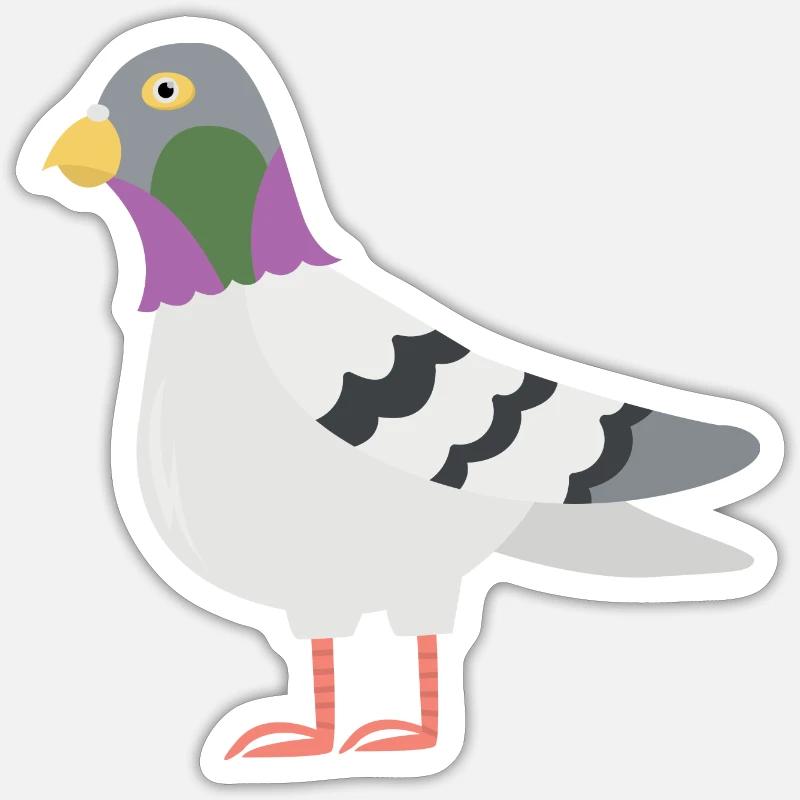 Dove - Sticker size S (10 x 10 cm) - white matte