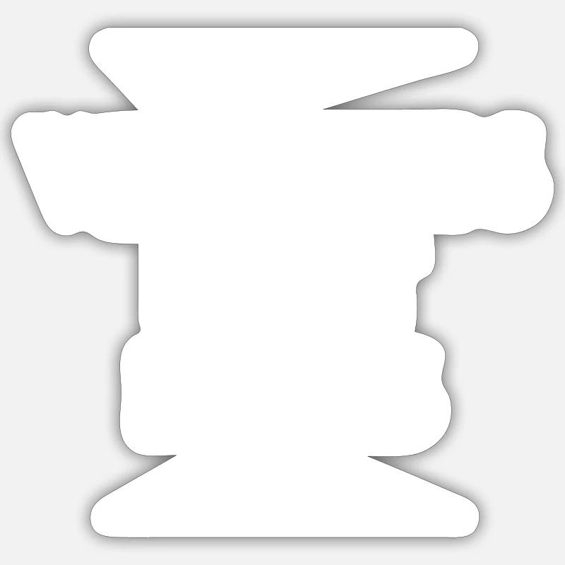 Bester Boss der Welt - Sticker Größe S (10 x 10 cm) - Mattweiß
