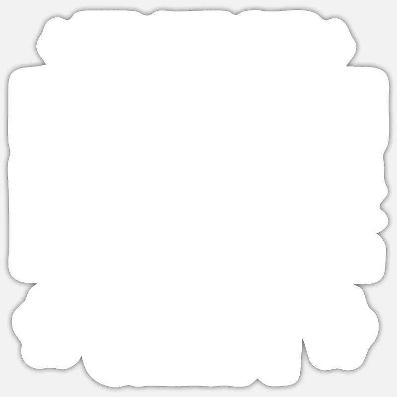 Die mit der Deutschen Dogge geht - Sticker Größe S (10 x 10 cm) - Mattweiß