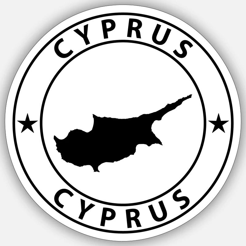 Zypern Sticker Größe S (10 x 10 cm)