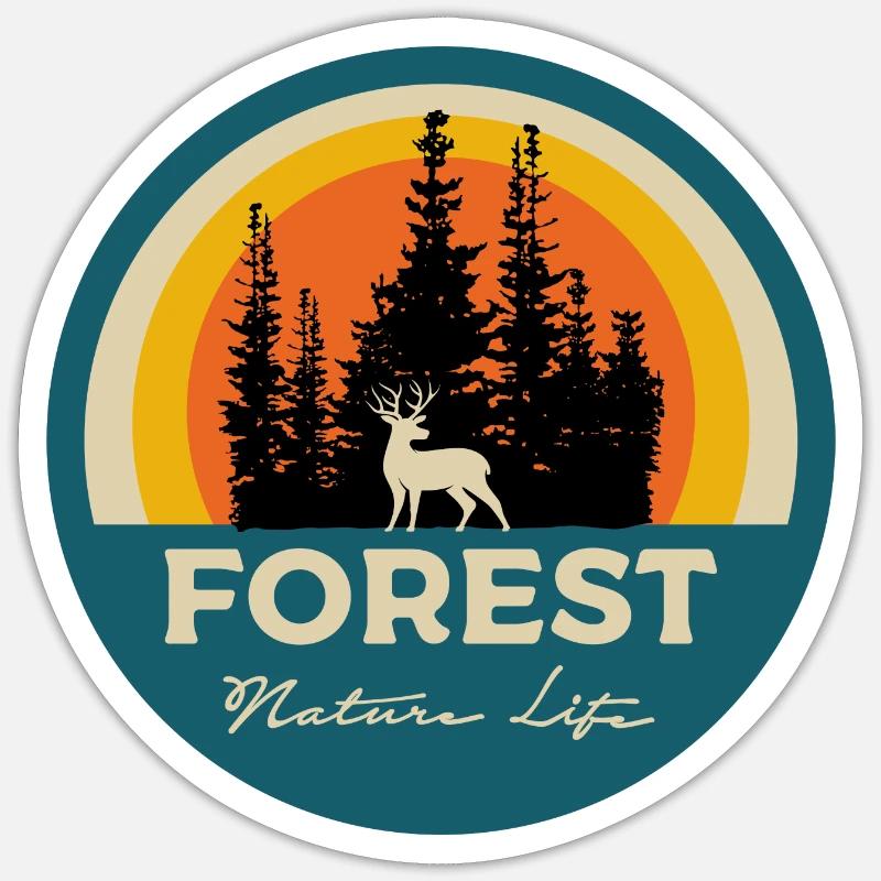 Forest Sticker size S (10 x 10 cm)