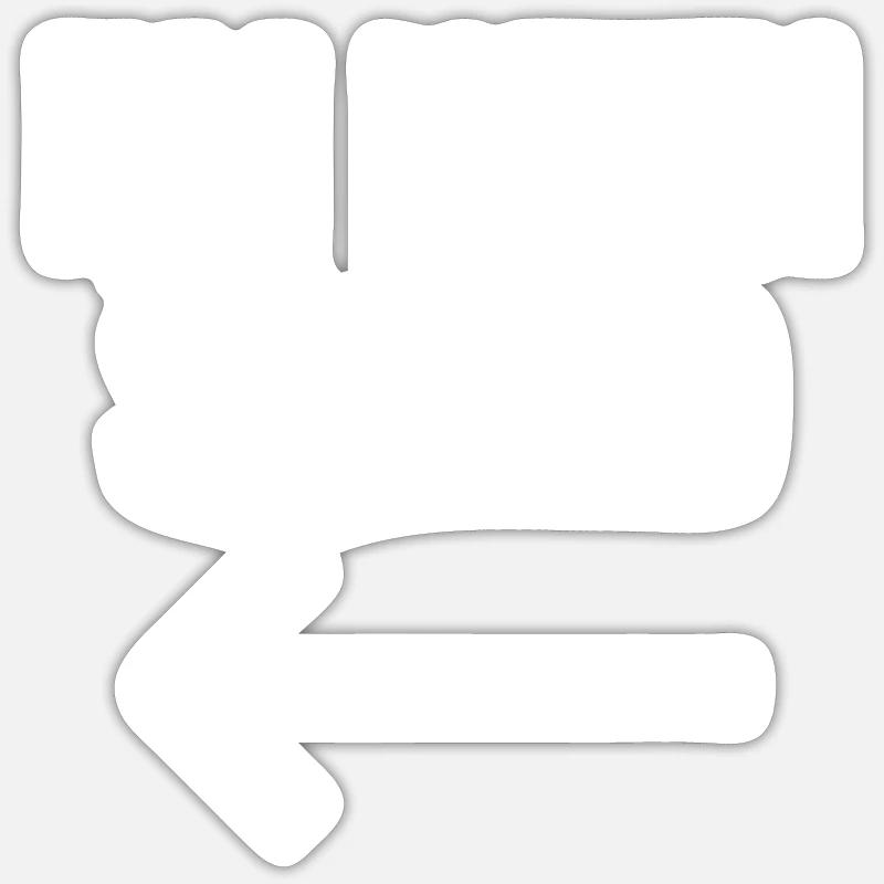 Ich bin mit Dumm Sticker Größe S (10 x 10 cm)