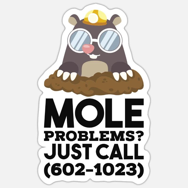 Chimie Mole Mole Chimie Sticker taille S (10 x 10 cm)