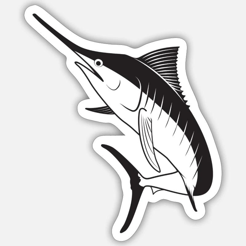 Swordfish Sticker size S (10 x 10 cm)