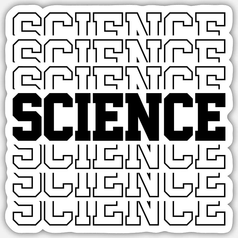 Science Sticker size S (10 x 10 cm)