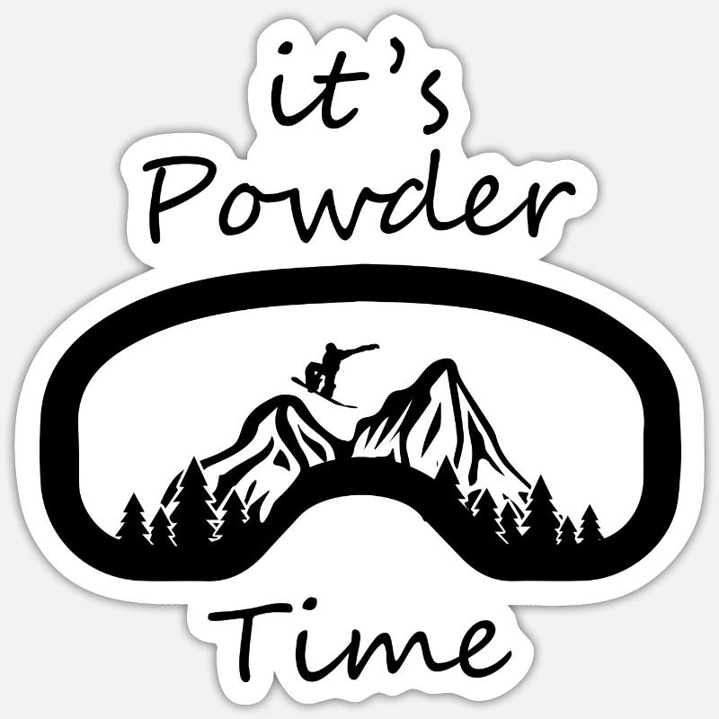 Snowboard Snowboarder - Sticker size S (10 x 10 cm) - white matte
