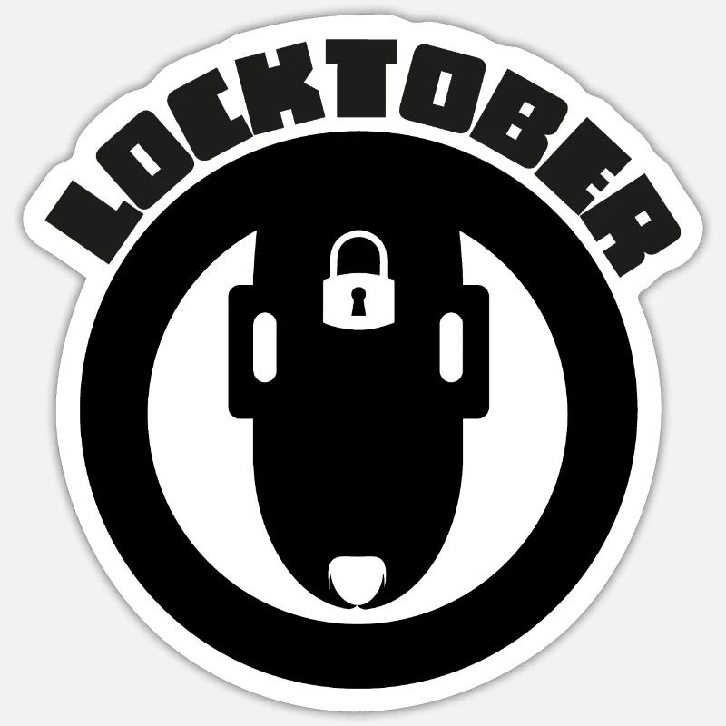 Attractive upper design - Sticker size S (10 x 10 cm) - white matte