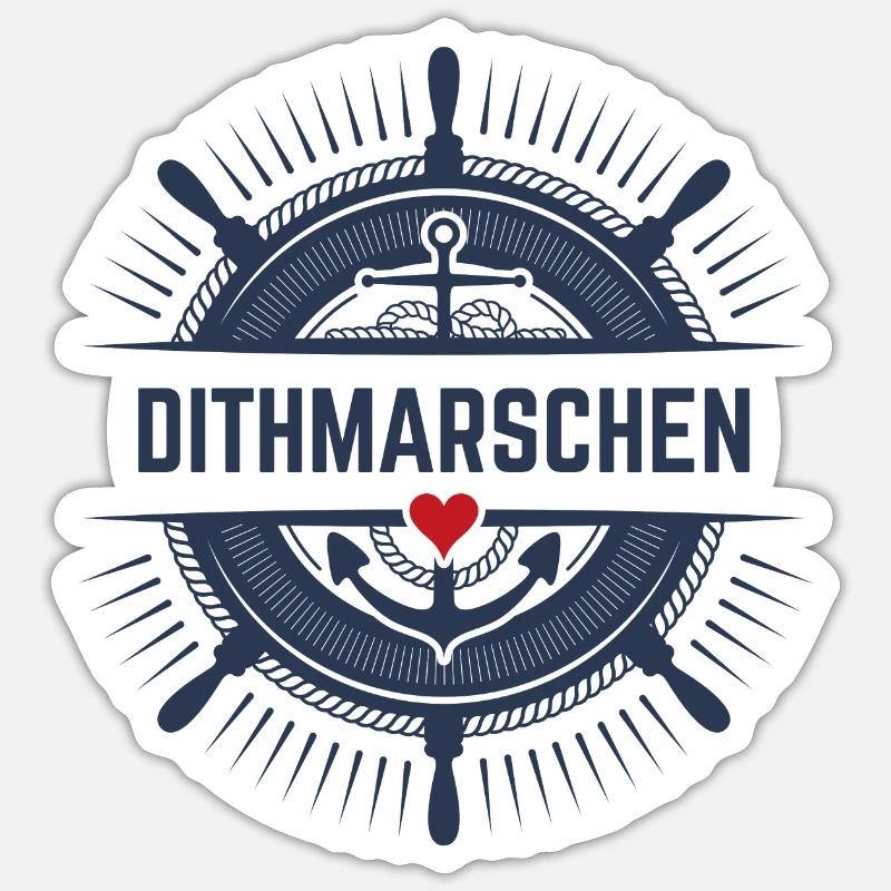 Dithmarschen Sticker Größe S (10 x 10 cm)