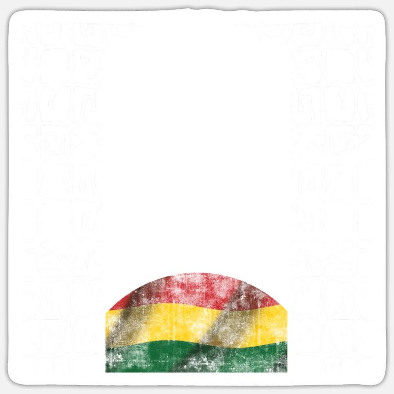 reggae music system - Sticker size S (10 x 10 cm) - white matte