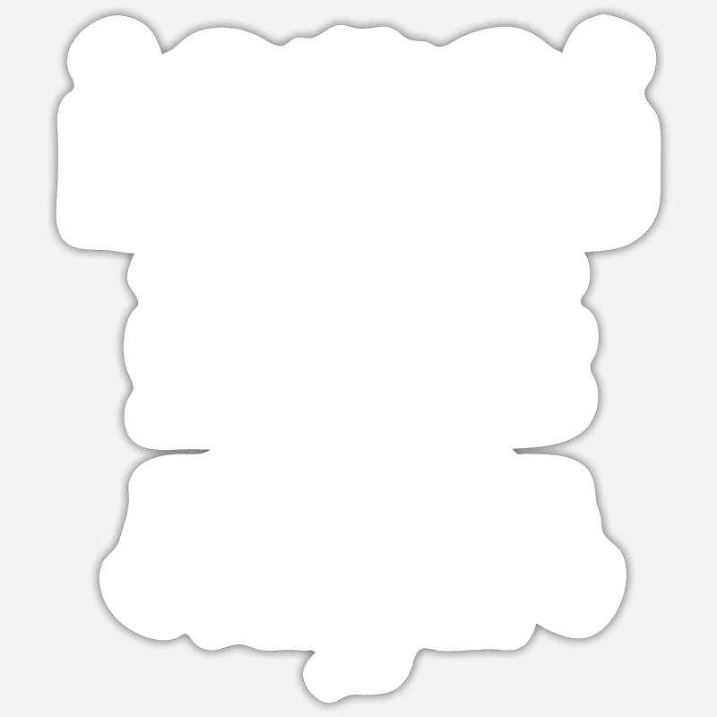 5th wedding anniversary - Sticker size S (10 x 10 cm) - white matte
