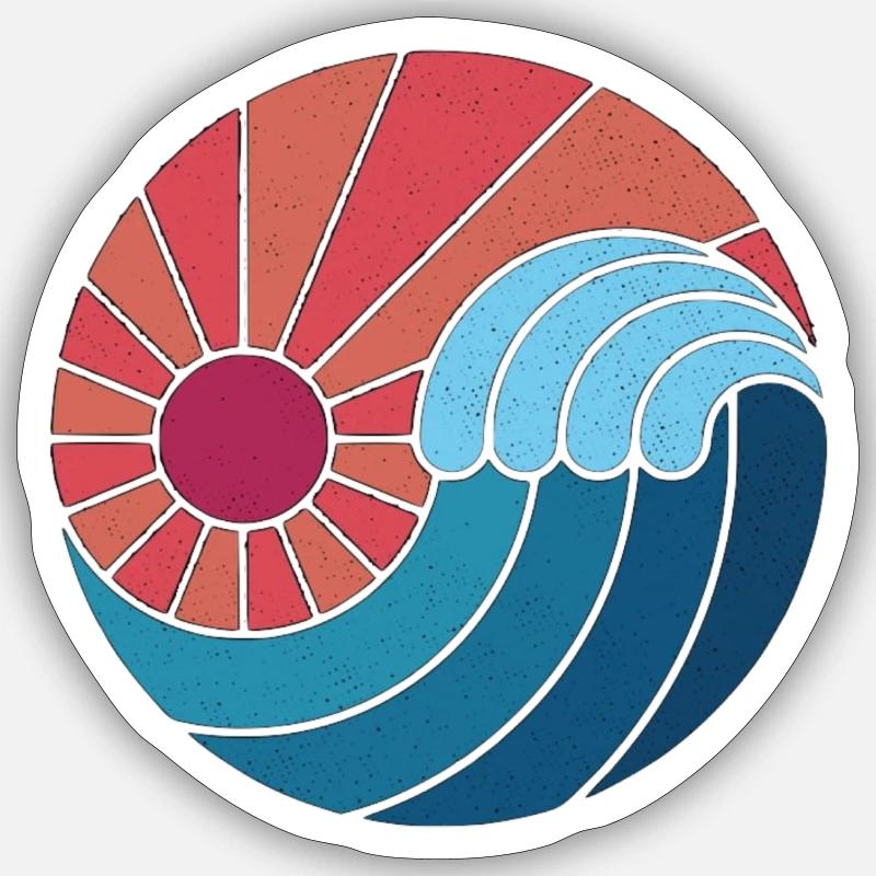 Wave Sticker size S (10 x 10 cm)