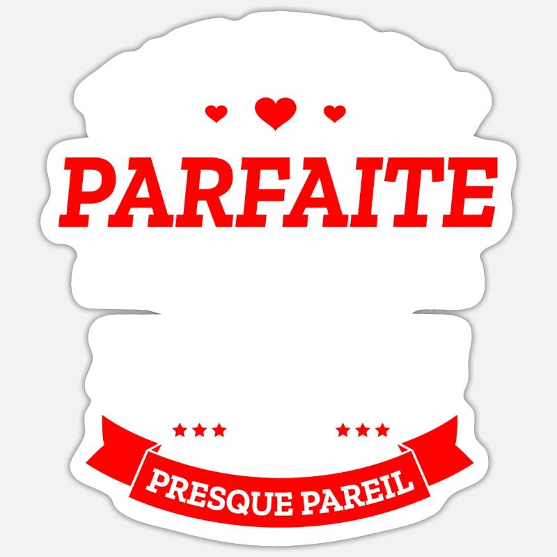 NAGEUSE PARFAITE - Sticker taille S (10 x 10 cm) - blanc mat