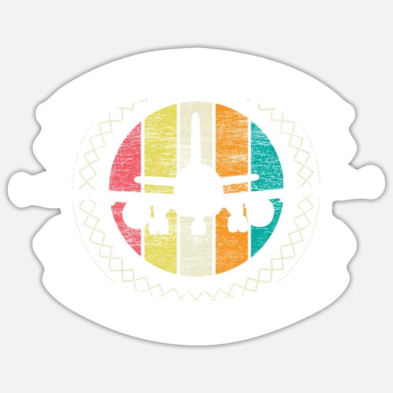 Pilot Gift Idea - Sticker size S (10 x 10 cm) - white matte