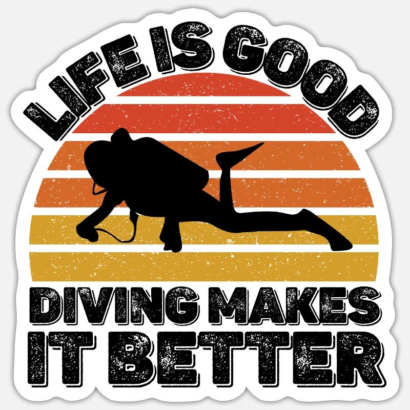 Dive Sticker size S (10 x 10 cm)
