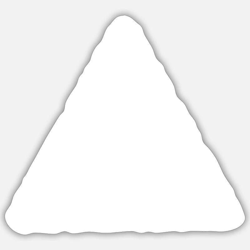 Graffiti blanc triangle Sticker taille S (10 x 10 cm)