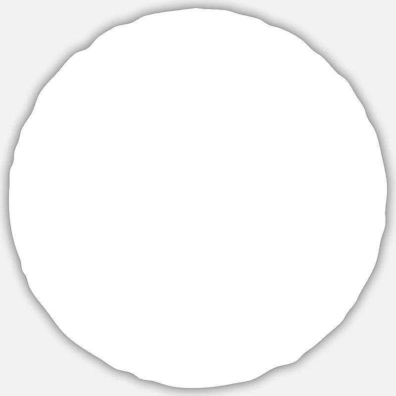 Circle white graffiti Sticker size S (10 x 10 cm)