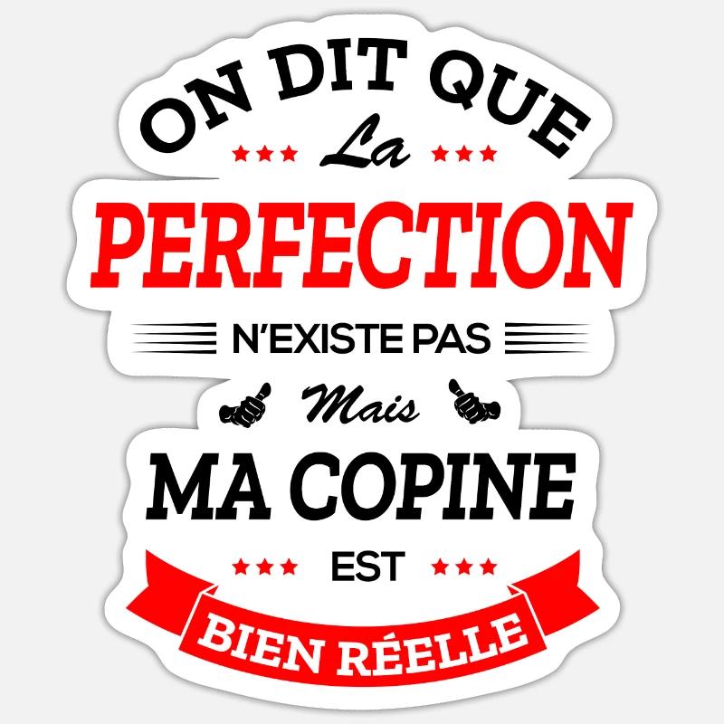 COPINE PARFAITE Sticker taille S (10 x 10 cm)