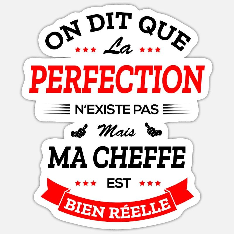 CHEFFE PARFAITE Sticker taille S (10 x 10 cm)