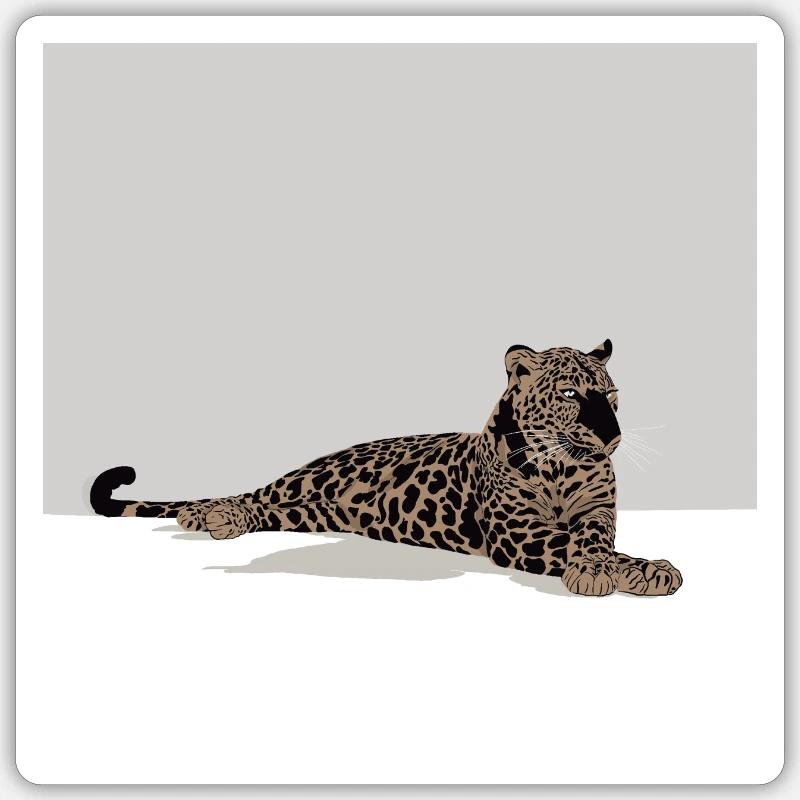 Leopard Sticker size S (10 x 10 cm)
