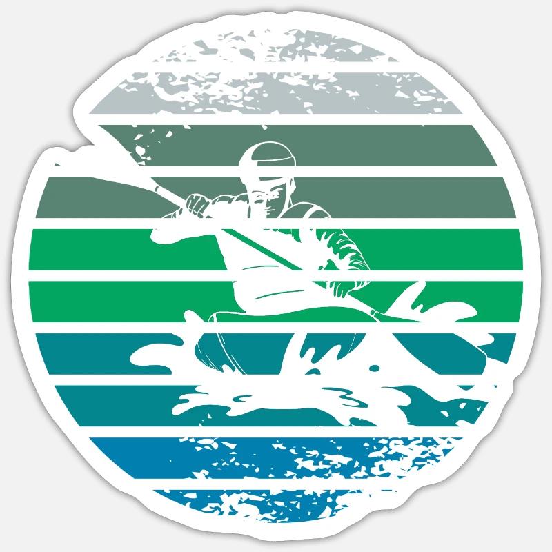 Kayaking Sticker size S (10 x 10 cm)
