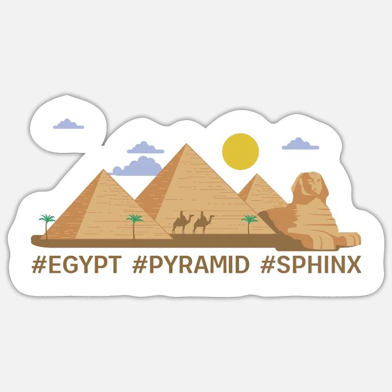 Pyramides Sticker taille S (10 x 10 cm)