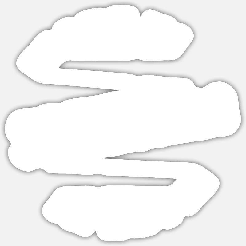 Made in Saint Etienne blc - Sticker taille S (10 x 10 cm) - blanc mat