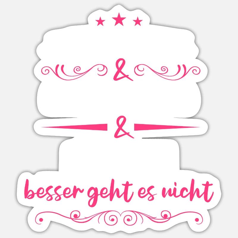 Bäcker Bäckerin Bäckerei Beruf Spruch - Sticker Größe S (10 x 10 cm) - Mattweiß