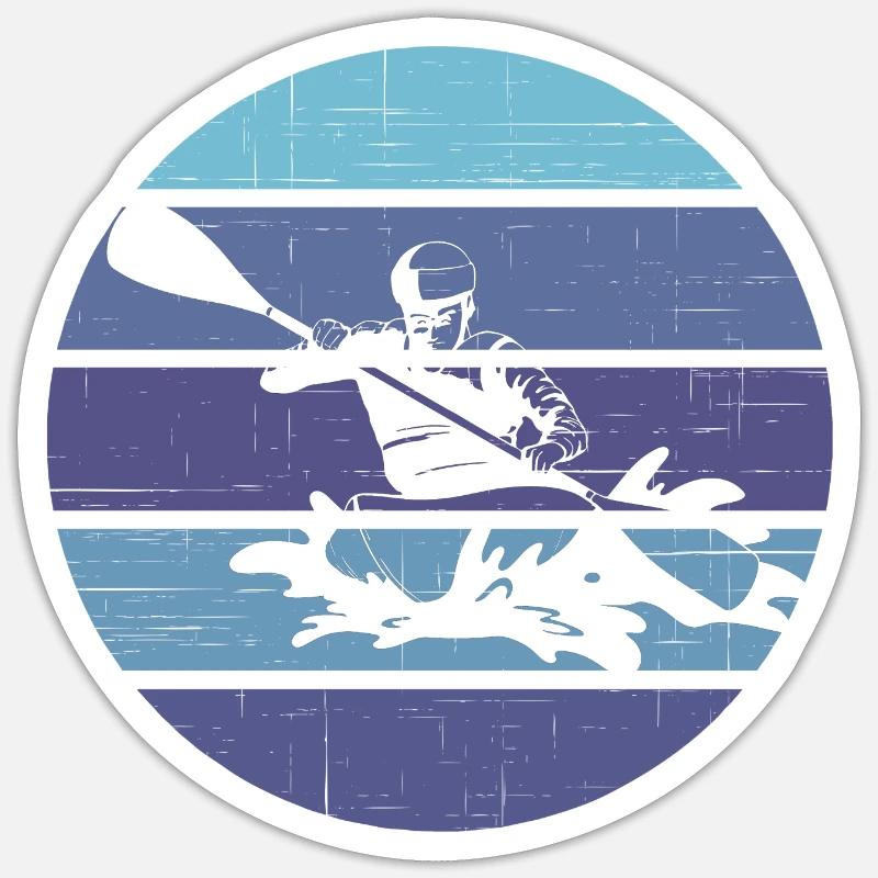 Kayaking Sticker size S (10 x 10 cm)