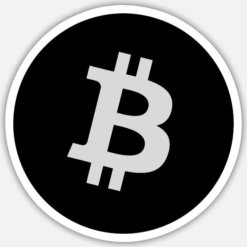 Bitcoin Bitcoin Logo Cryptocurrency - Sticker size S (10 x 10 cm) - white matte