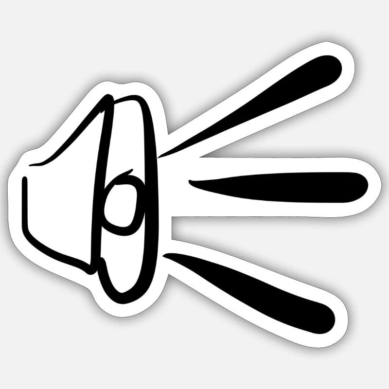 Volume scream - Sticker size S (10 x 10 cm) - white matte