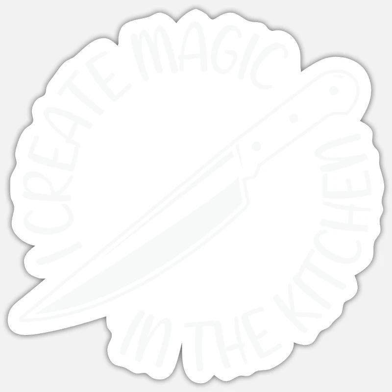 I create magic in the kitchen Sticker size S (10 x 10 cm)