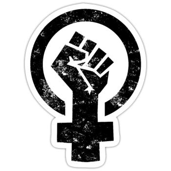 Women Power Venus Symbol - Sticker size S (10 x 10 cm) - white matte - Front