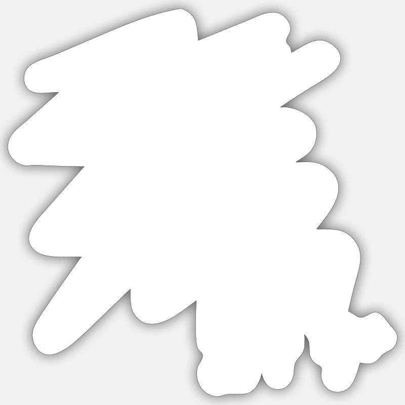 Lignes d’art - Sticker taille S (10 x 10 cm) - blanc mat