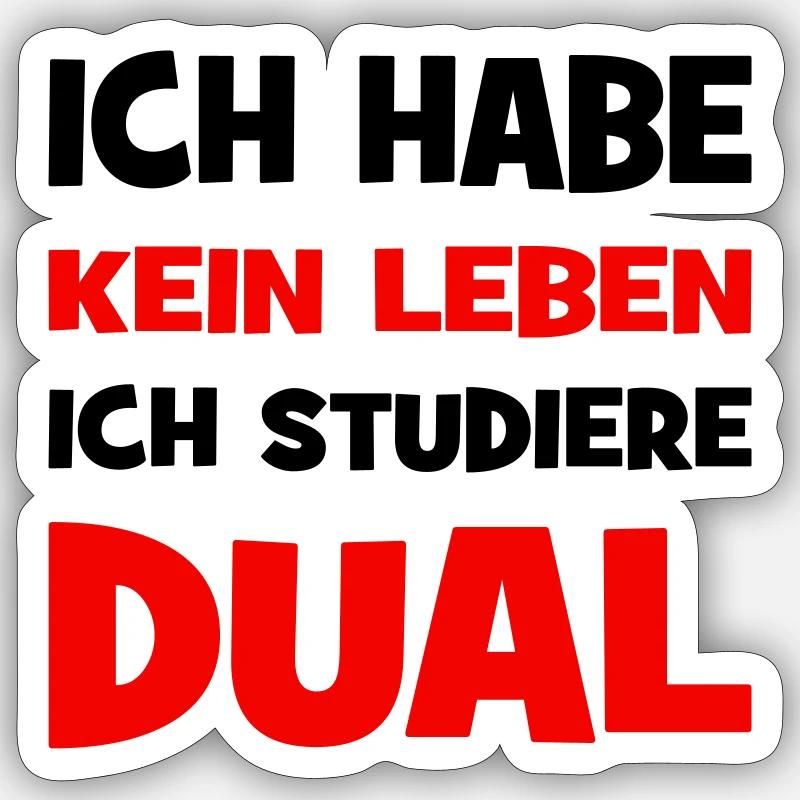 Duales Studium Sticker Größe S (10 x 10 cm)