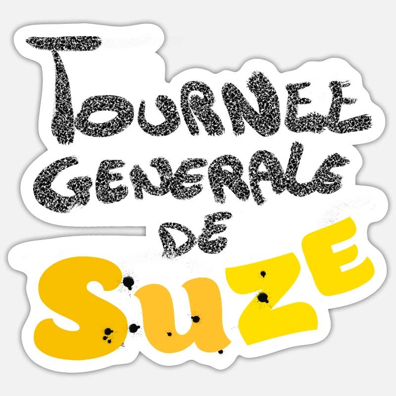Suzee funny - Sticker taille S (10 x 10 cm) - blanc mat