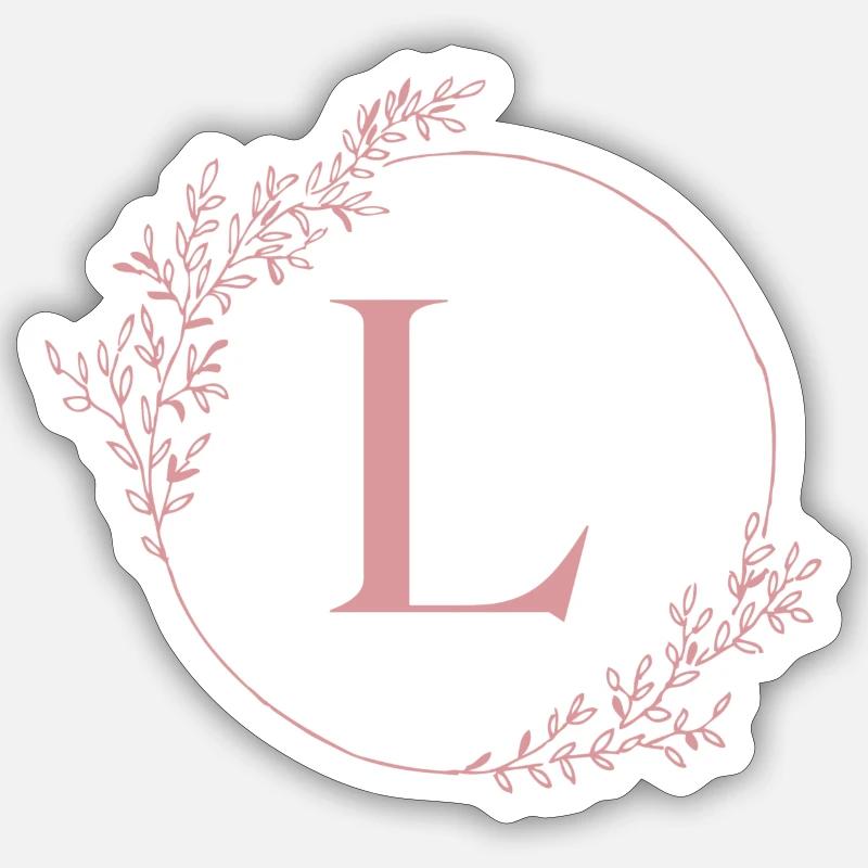 Buchstabe L - Sticker Größe S (10 x 10 cm) - Mattweiß