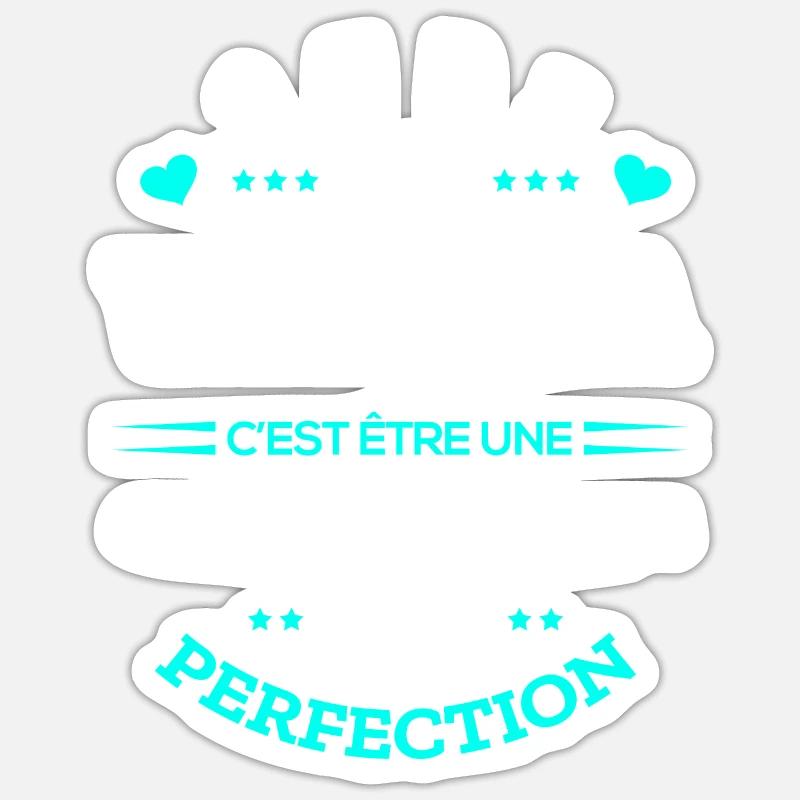 VANESSA PARFAITE - NOM VANESSA - Sticker taille S (10 x 10 cm) - blanc mat