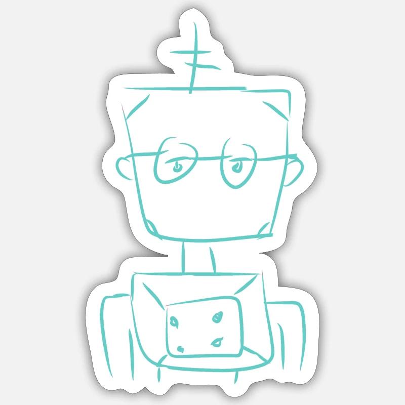 Robot Technology - Sticker size S (10 x 10 cm) - white matte